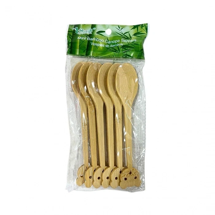 6li Bambu Lüks Kaşık