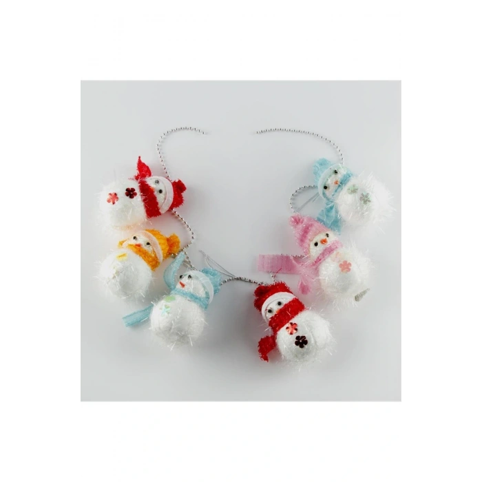 6lı Kardan Adam Yılbaşı Ağaç Süsü 12 cm