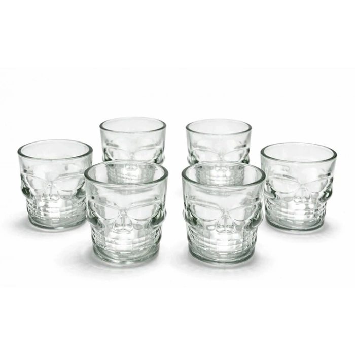 6lı Kurukafa Cam Shot Bardağı Alk2152