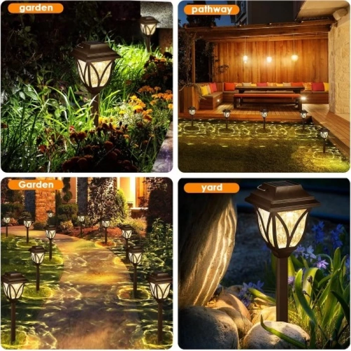 6lı Solar Bahçe Aydınlatması Gün Işığı