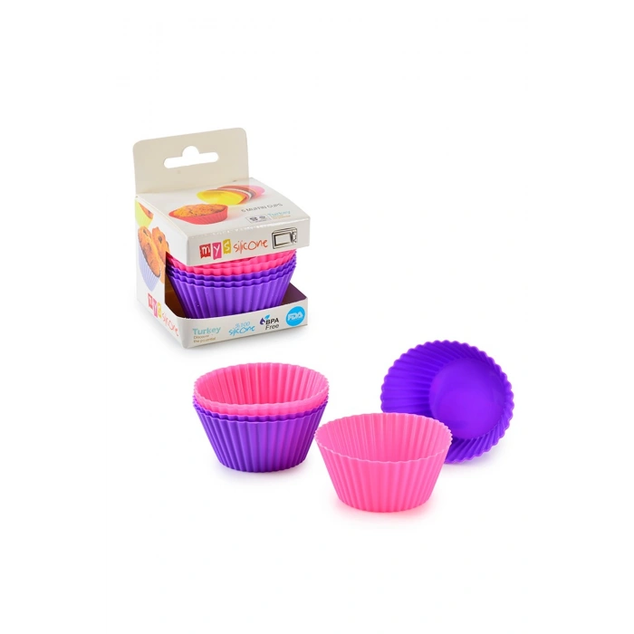 6Lı Tırtıklı Silikon Muffın Kabı -MYS106