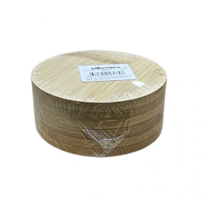 6li Yuvarlak Bambu Çay Tabağı