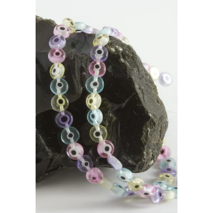 6 mm Cam Nazar Boncuk 1 Dizi