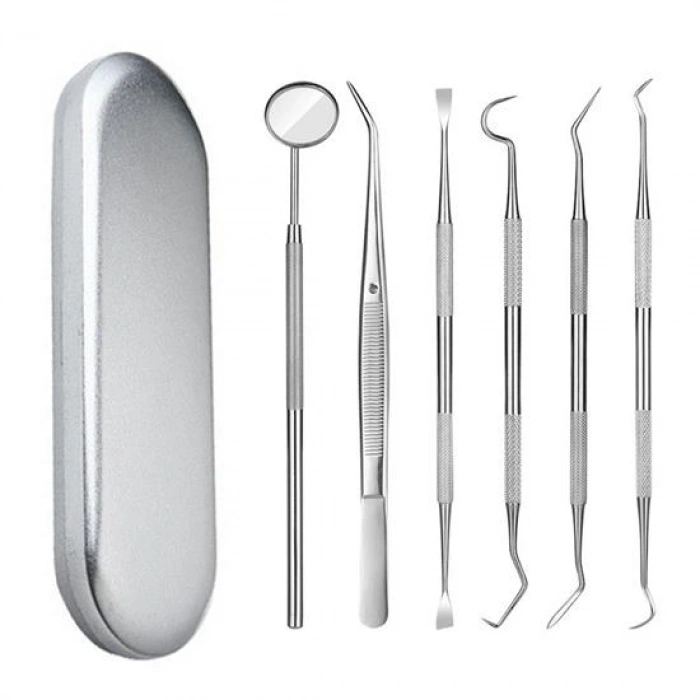 6 Parça Kutulu Ağız Bakımı Diş Bakım Seti Ağız Hijyen Takımı (4887)