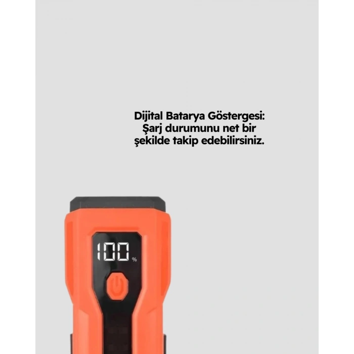 600 Lümen Bisiklet Ön Işık Powerbankli Çakar Cob Led