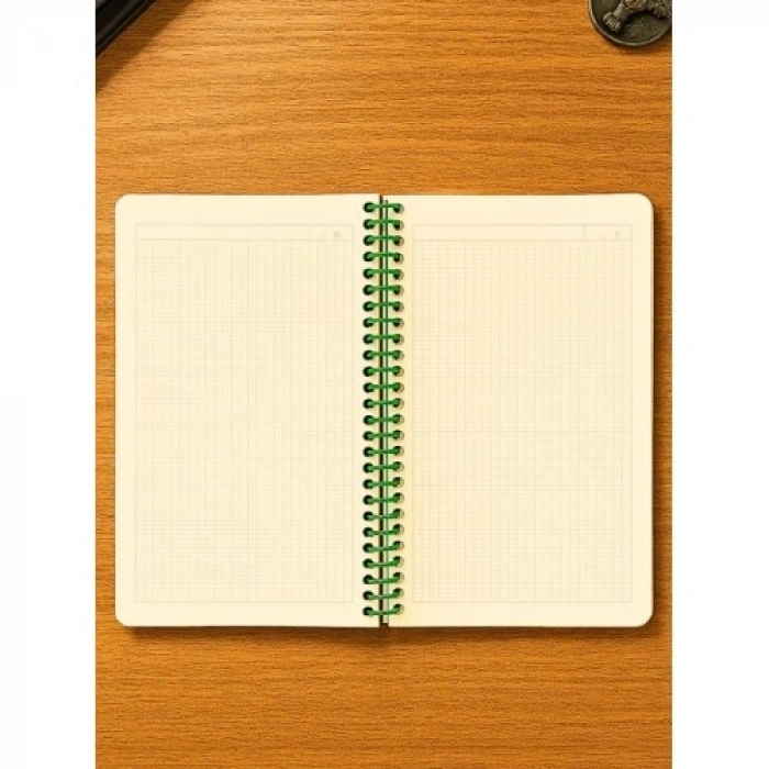 NASA Temalı Spiral Kareli Defter – 80 Yaprak, 160 Sayfa (18 x 24 cm)
