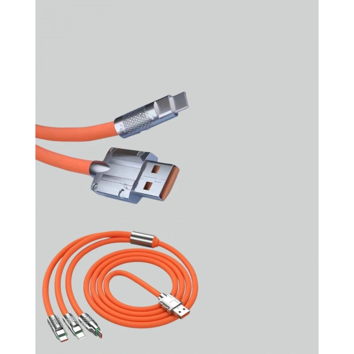 Çoklu Cihaz Dostu 120 w Hızlı Şarj Kablosu – Tek Kablo İle Her Cihaz Elinizin Altında