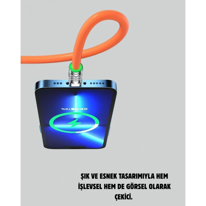 Çoklu Cihaz Dostu 120 w Hızlı Şarj Kablosu – Tek Kablo İle Her Cihaz Elinizin Altında