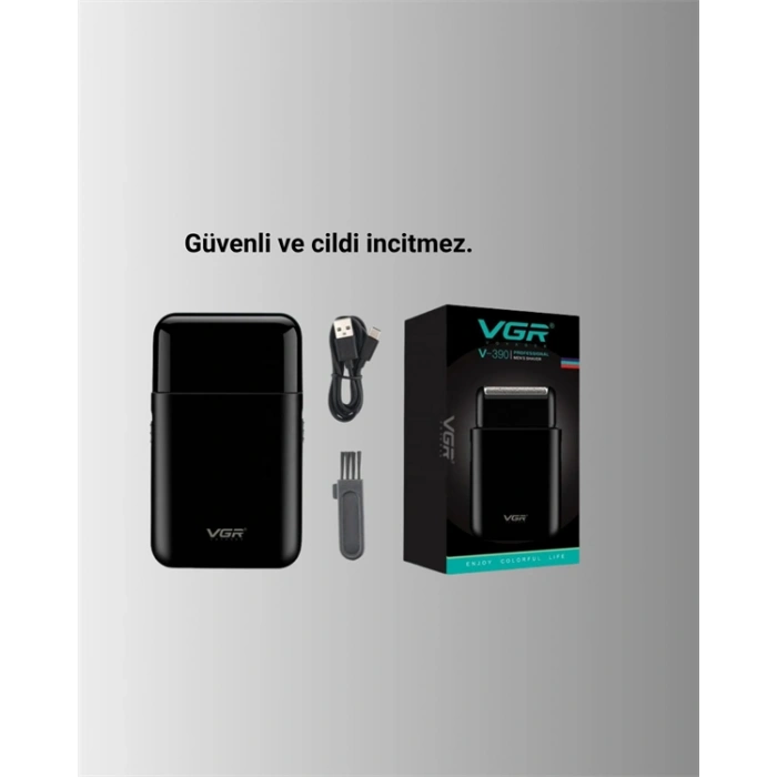USB Şarjlı Traş Makinesi – Piston + Ağ Başlık, 600 mAh Batarya