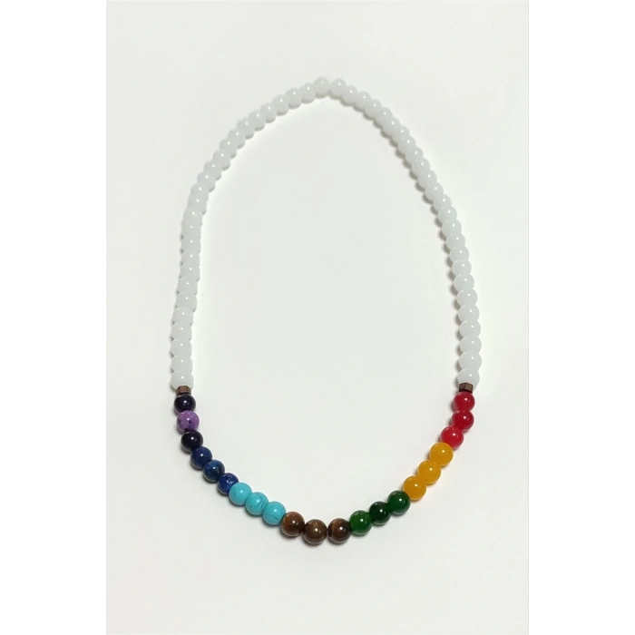 7li Doğaltaş Çakra Kolye