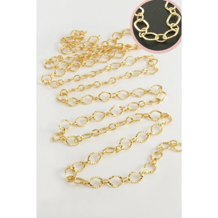 7 mm Noktalı Oval Zincir 1 metre