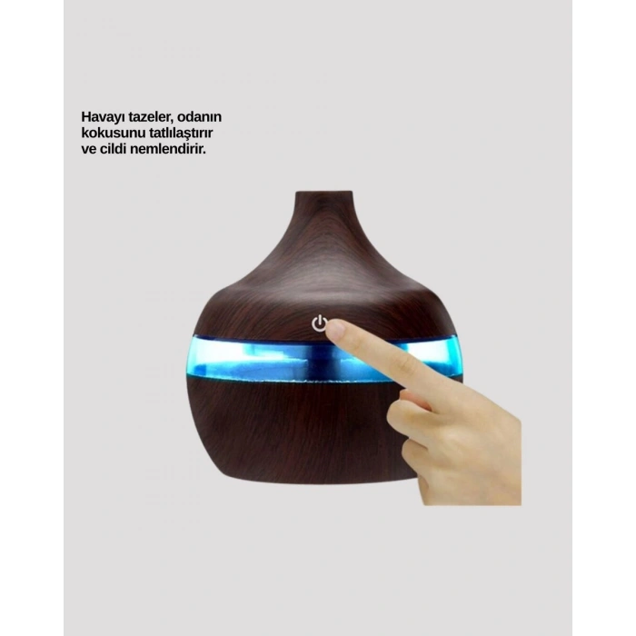 7 Renk Led Işıklı Ultrasonik Aroma Difüzör 300 Ml