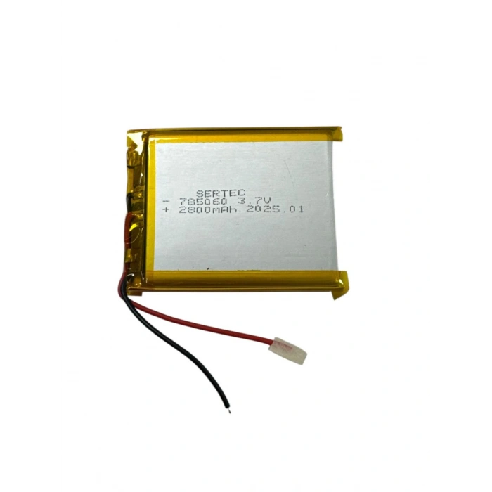 785060 3.7V 2800mAh Li-Polymer Pil Devreli/1.5A