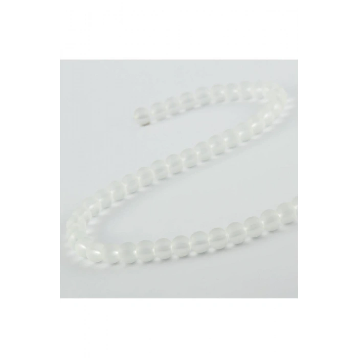 8 mm Buzlu Kuvars Görünümlü Cam Taşı