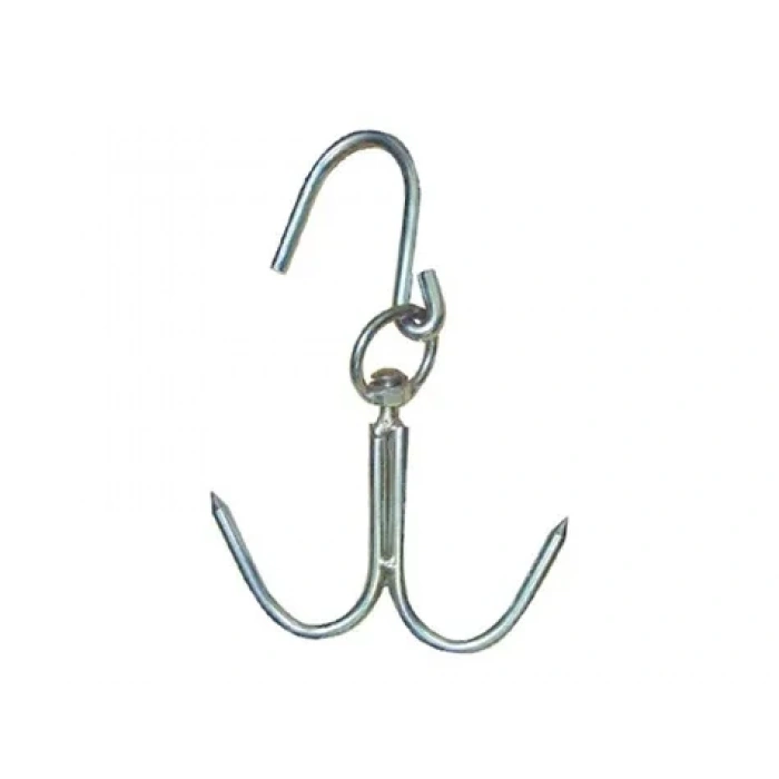 8 mm Kasap Et Kancası - 2'li Dönerli Set - Paslanmaz Çelik - Et İşleme - Hijyenik - Düzenli - Dayanıklı - Uzun Ömürlü