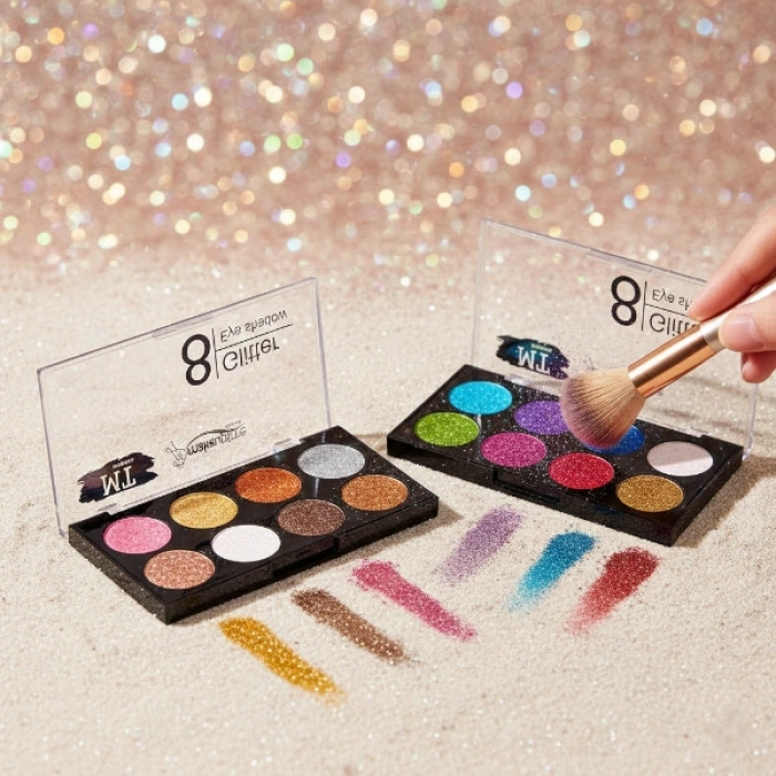 8 Renk Glitter Far Paleti - 2li Set