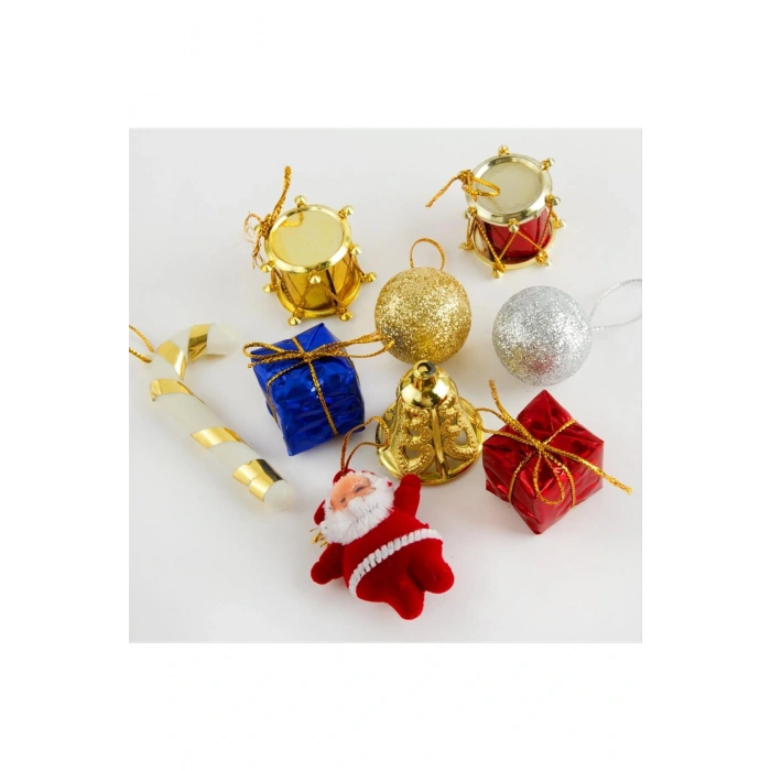 9 Adet Karışık Yılbaşı Ağaç Süsü