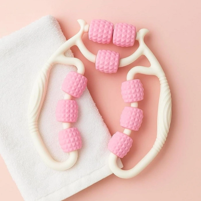 9 Tekerlekli Lenfatik Masaj Roller – Selülit Giderici, Cilt Sıkılaştırıcı, Bacak Kol Sırt Masaj Aleti (4887)