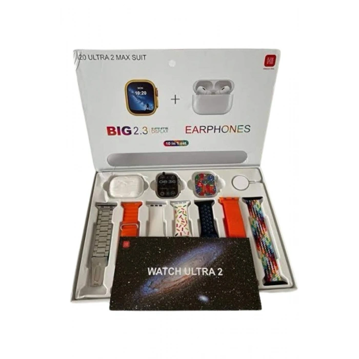 9 Ultra Akıllı Saat 49mm 2inç Ekran 7 Kordonlu Ve Bluetooth Kulaklık