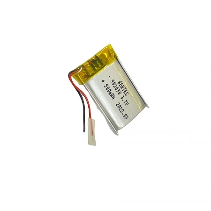 902030 3.7V 500 mAh Li-Polymer Pil Devreli/1.5A