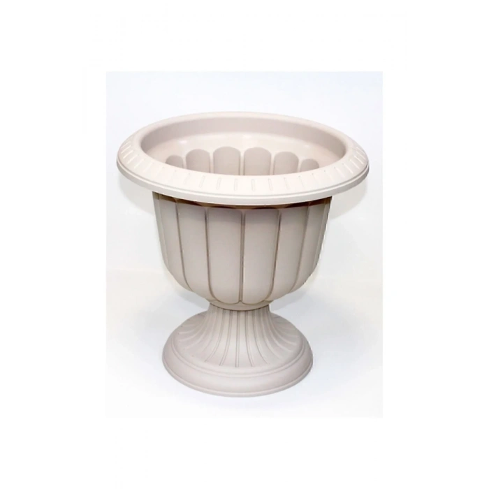 9,8 Litre Nergis Ayaklı Saksı Kırık Beyaz -N001