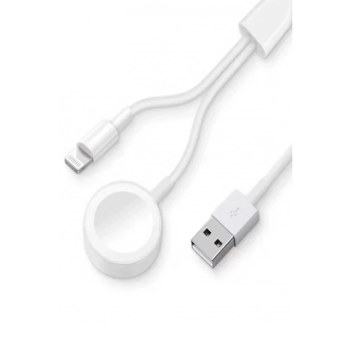 AC08 2in1 Kablosuz Şarj Apple Watch 1/2/3/4/5/6/7/8/SE
