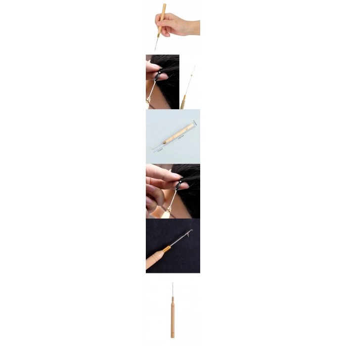 Afro Örgü İğnesi Saç Kaynak Keratin Tığı