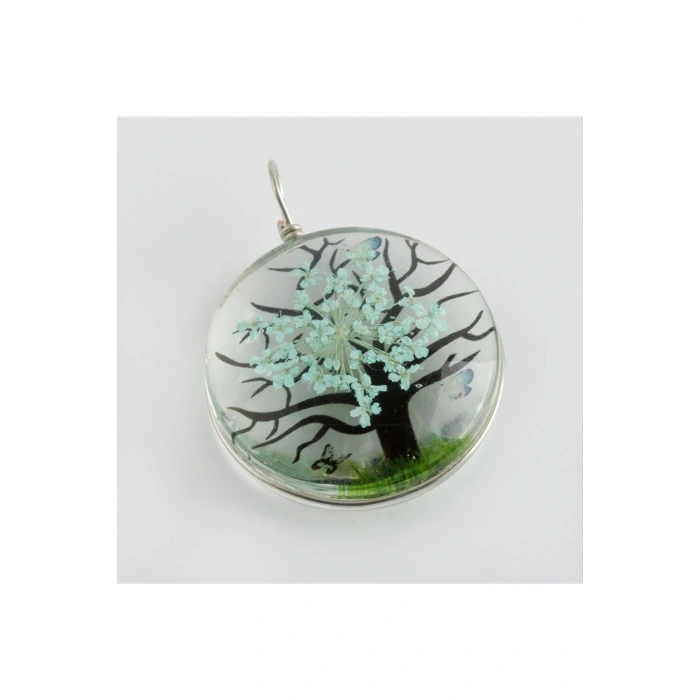 Ağaç Canlı Kolye Ucu 2,5 cm