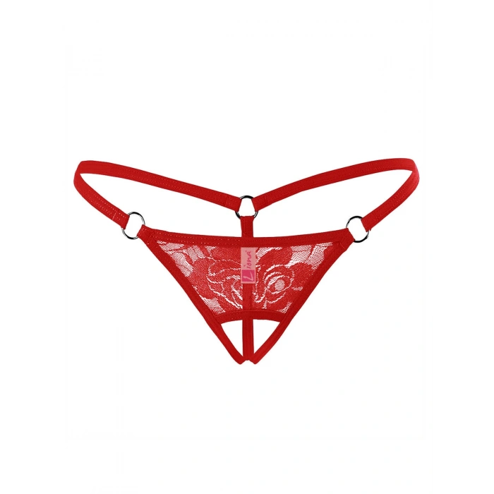  Ağı Açık Dantelli Büyük Beden Fantezi G String