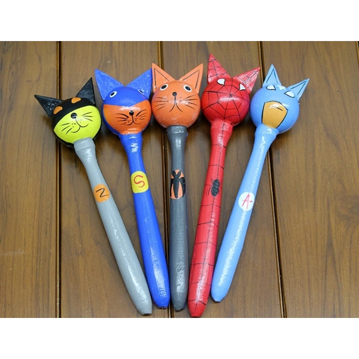 Ahşap 5li Marakas Seti Model 2