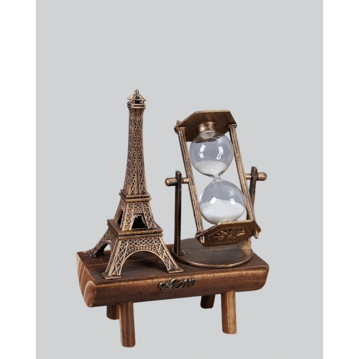 Ahşap Kum Saati – Vintage Tasarımlı Masa Dekoru