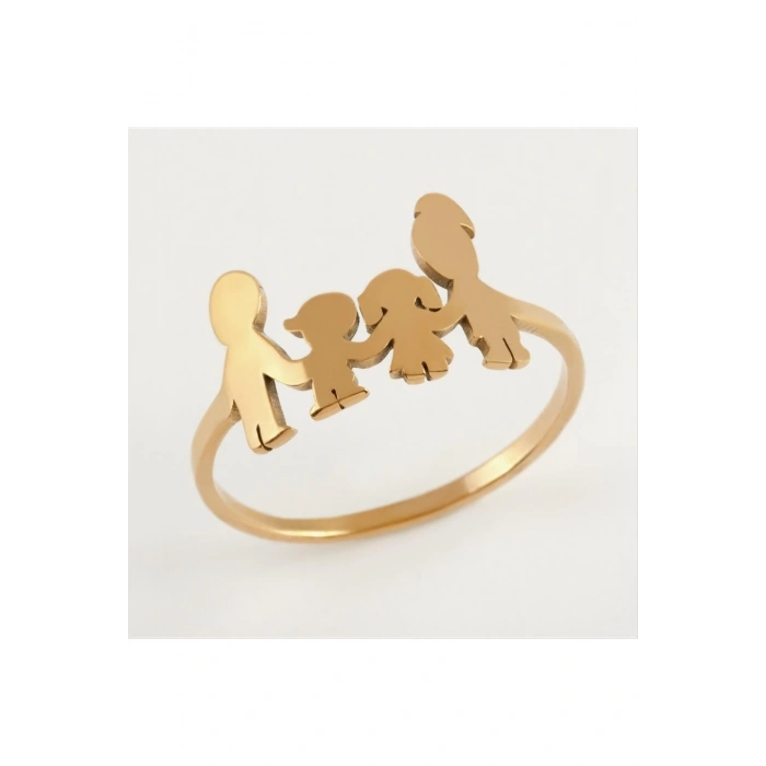 Aile Lüks Çelik Yüzük