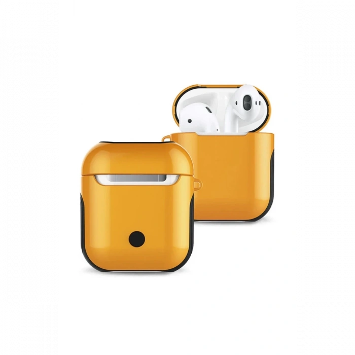 Airpods 2 (2.nesil) 3in1 Kılıf - Sarı