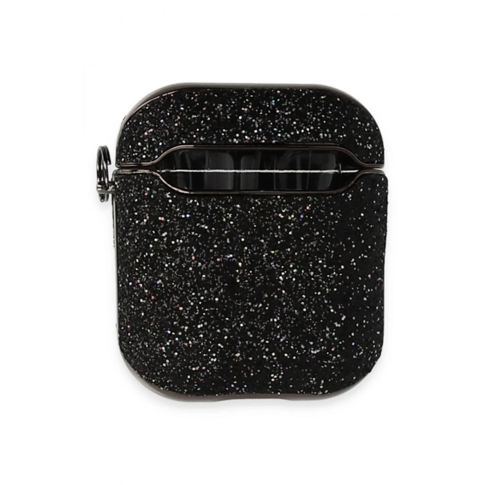 Airpods 2 (2.nesil) Spell Simli Kılıf - Siyah