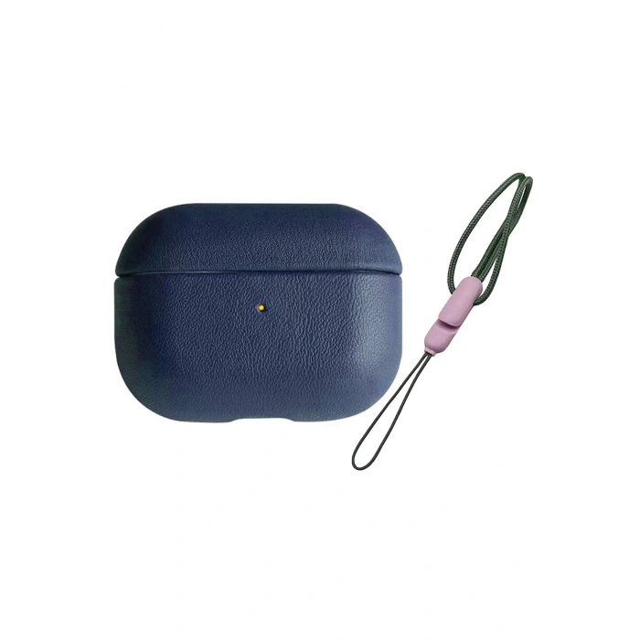 Airpods 3 (3.nesil) 405 Deri Kılıf - Lacivert