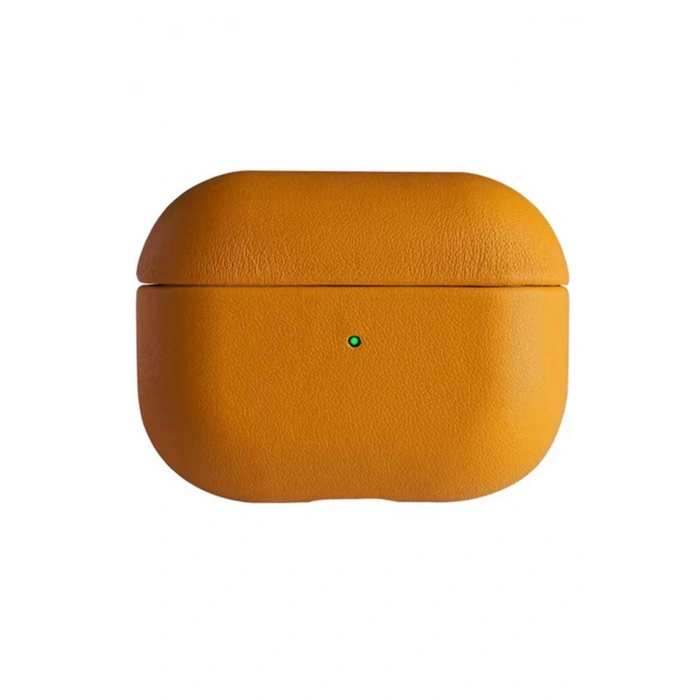 Airpods 3 (3.nesil) 405 Deri Kılıf - Turuncu