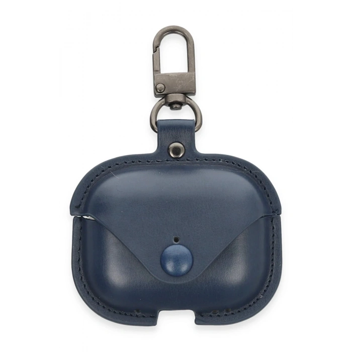 Airpods 3 (3.nesil) Çanta Deri Kılıf - Lacivert