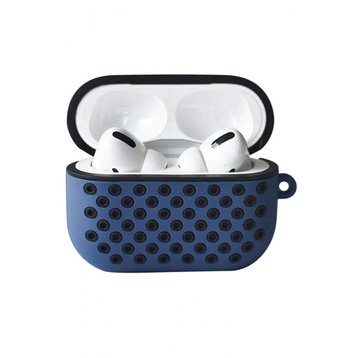 Airpods Pro 2 (2.nesil) Spor Delikli Kılıf - Lacivert-Siyah
