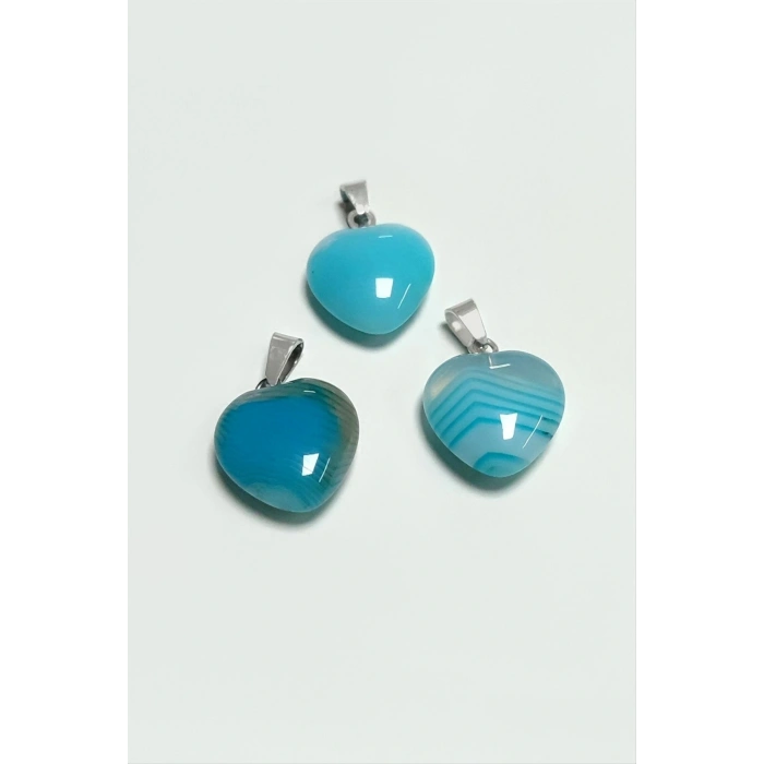 Akik Kalpli Doğaltaş Kolye Ucu Küçük 1,5 cm