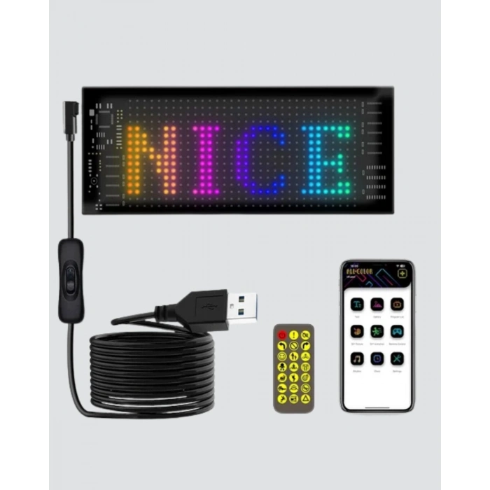 Akıllı Led Matrix Panel – Usb Bağlantılı Kaydırmalı Yazı Ve Animasyon Desteği