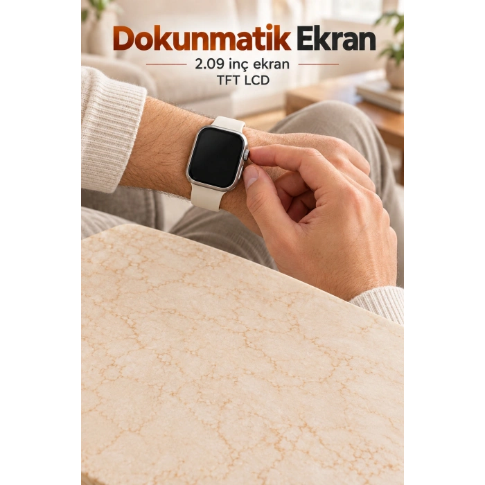 Akıllı Saat 49 Mm Kasalı Dokunmatik Ekranlı