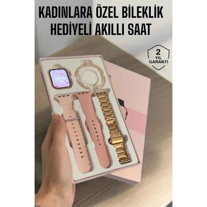 Akıllı Saat Adımsayar, Nabız Takibi Ve Gps Destekli Kadınlara Özel