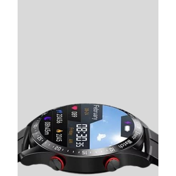 Akıllı Saat Amoled Ekran Metal Ve Deri Kordonlu Uyku Ve Sağlık Takibi Titreşimli