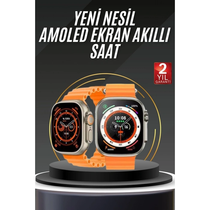 Akıllı Saat Android Ve İos Uyumlu 49 Mm Nfc Özelliği Gps Takibi