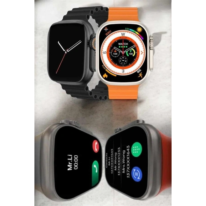 Akıllı Saat Android Ve İos Uyumlu Arama Cevaplayan Dokunmatik Ekran