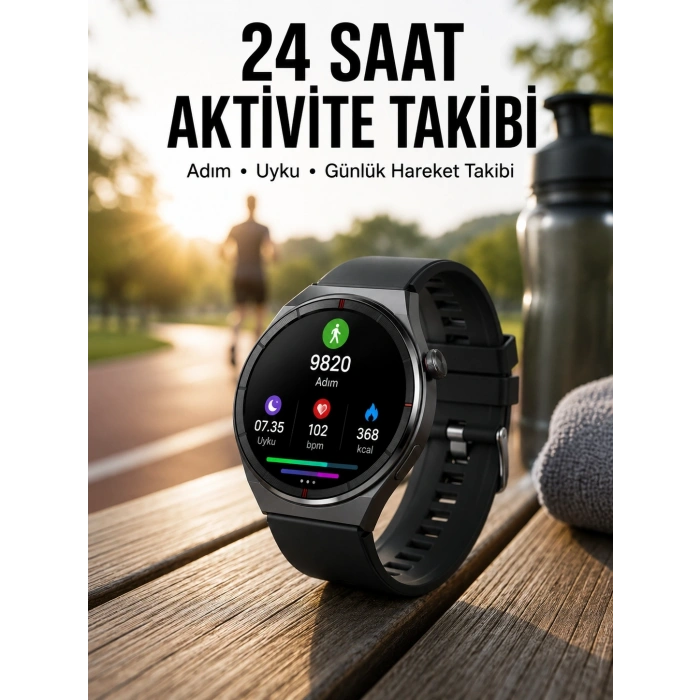 Akıllı Saat Bluetooth Bağlantılı Amoled Ekran Uyku Ve Sağlık Takibi Yeni Nesil