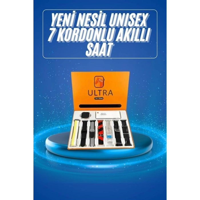 Akıllı Saat Çağrı Cevaplayabilen Unısex 7 Kordonlu Müzik Dinleme