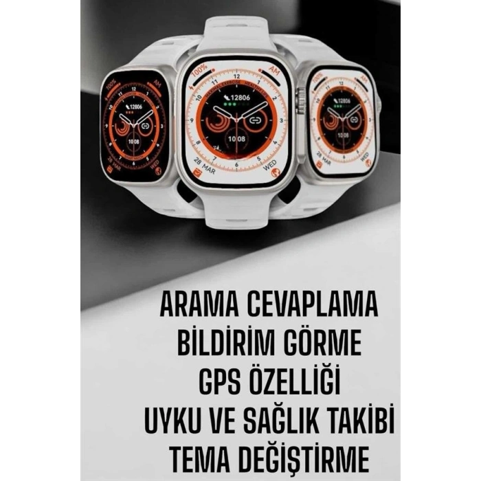 Akıllı Saat Nabız Ölçebilen Yeni Nesil Gps Ve Adımsayar Özelliği