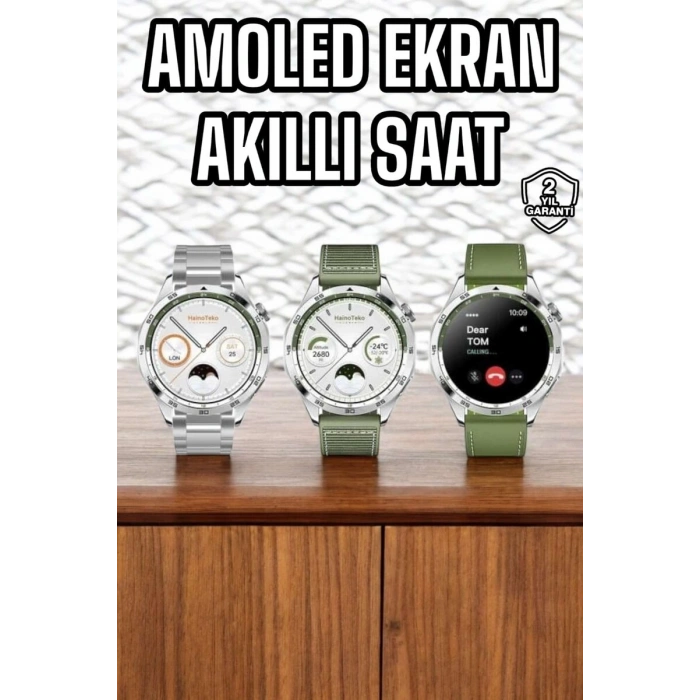 Akıllı Saat Sesli Görüşme Titreşimli Nabız Sensörlü Spor Modları