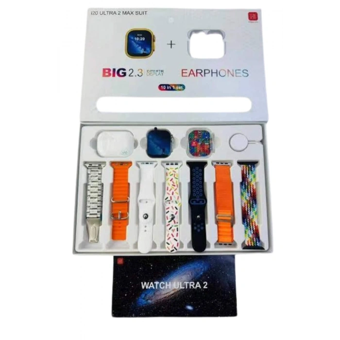 Akıllı Saat Ve Air Pro Kulaklık 7 Kordonlu Çok Fonksiyonlu İkili Set